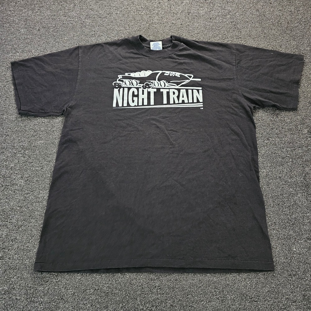 Eagle USA Night Train Bobsled T-Shirt Mens XL Utah Olympic Park Black Vintage